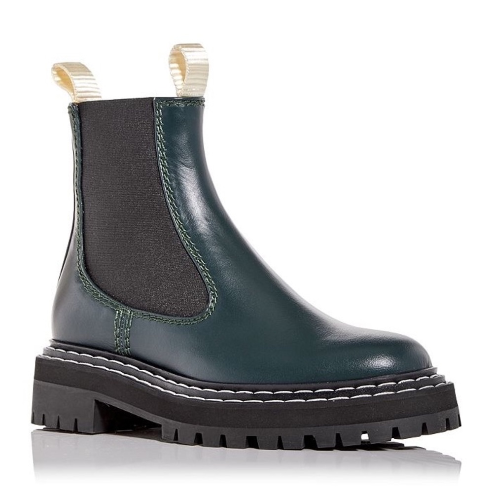 $895 Proenza schouler lug Chelsea boots contrast welt stitches size 36.5 - Picture 2 of 11